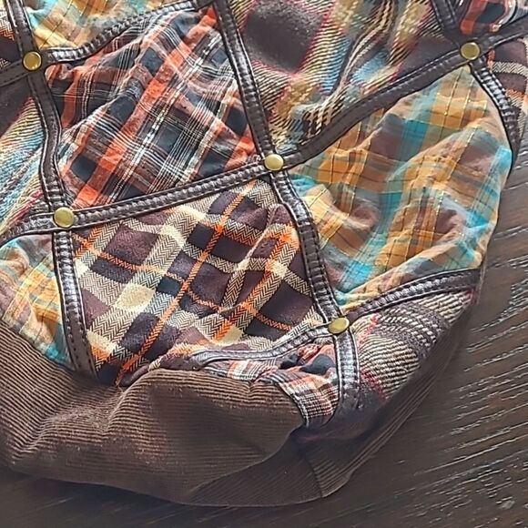 Plaid Fall/Winter Corduroy Bag - Picture 3 of 6